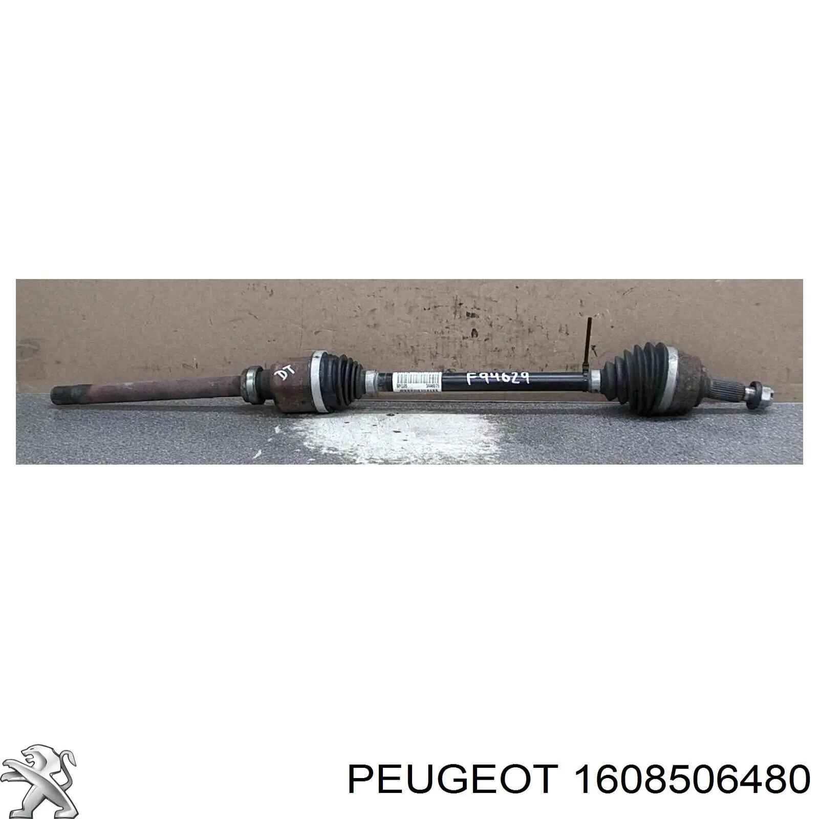 Купити 1608506480 Peugeot/Citroen Піввісь права