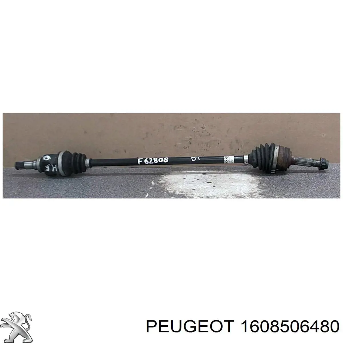 1608506480 Peugeot/Citroen Привід передній правий
