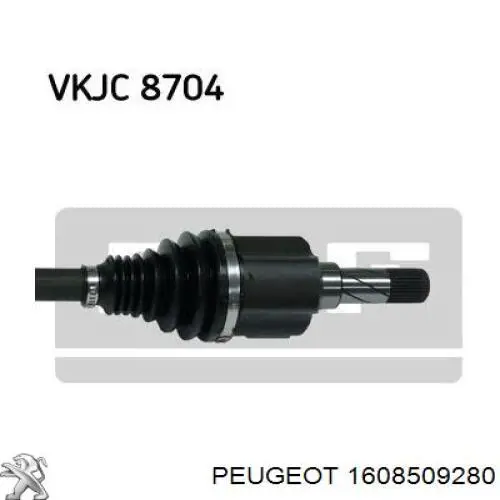 Купити 1608509280 Peugeot/Citroen Ліва піввісь