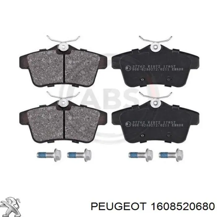 Задні гальмівні колодки Peugeot/Citroen 1608520680 ціна, від 29.27 USD