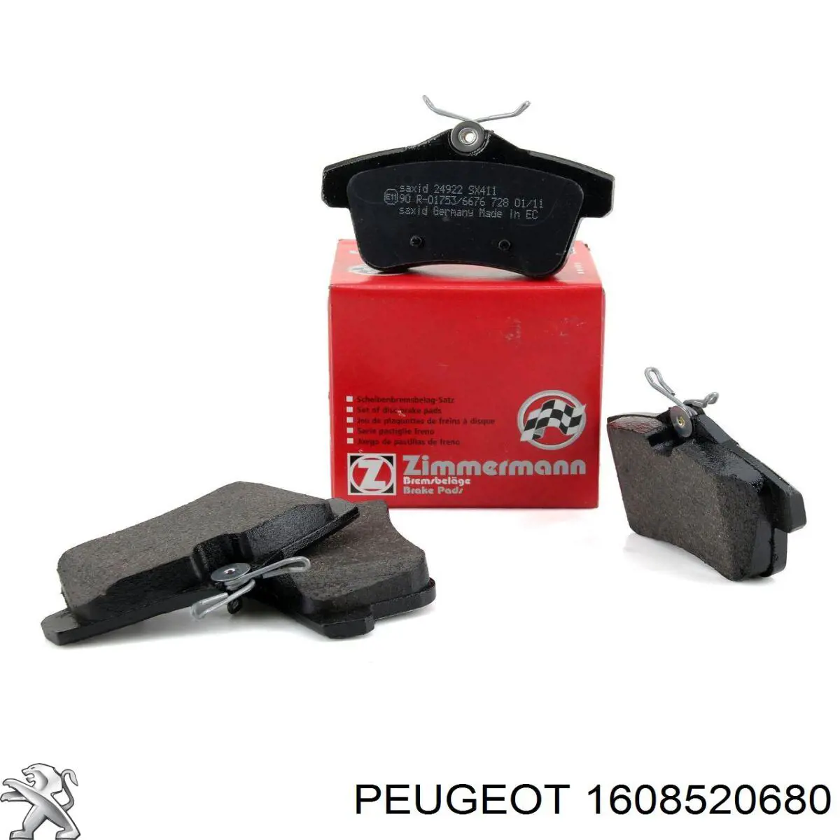 Задні дискові колодки Peugeot/Citroen 1608520680
