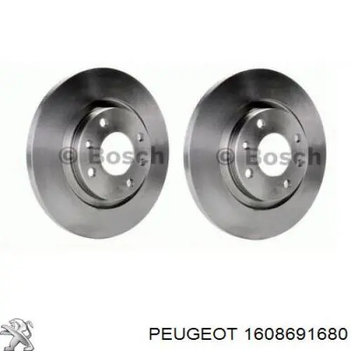 Диск переднього гальма Peugeot/Citroen 1608691680 ціна, від 25.92 USD