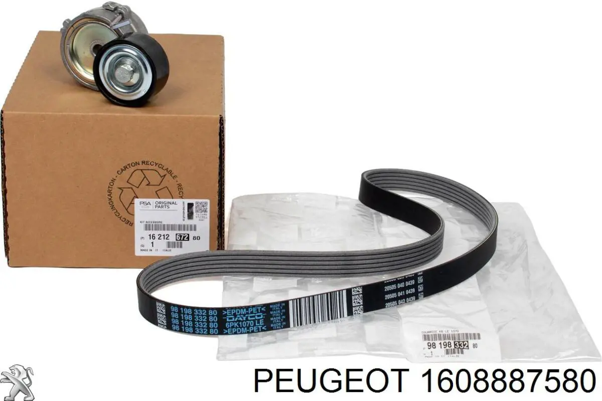 Зубчастий ремінь Peugeot/Citroen 1608887580 ціна, від 59.48 USD