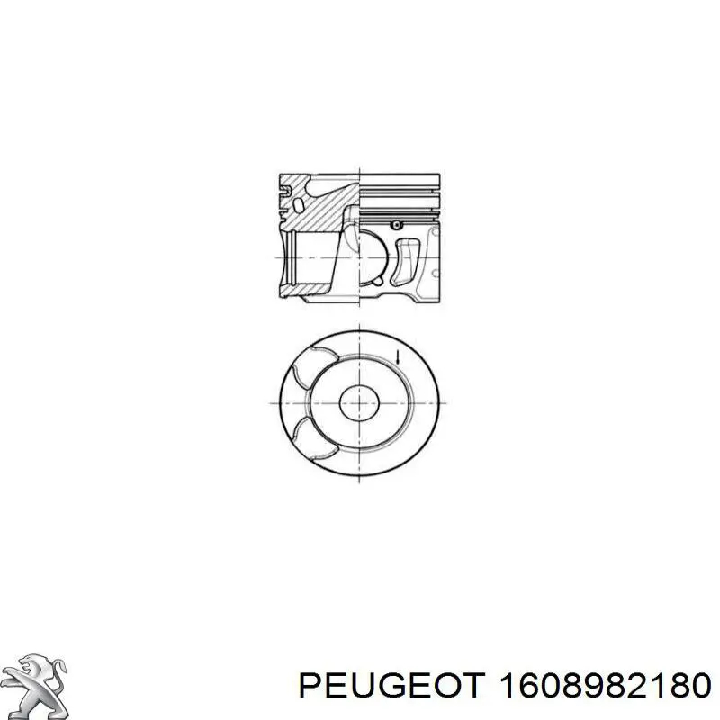 Поршень в комплекті на 1 циліндр, STD 039PI00117000 Mahle Original