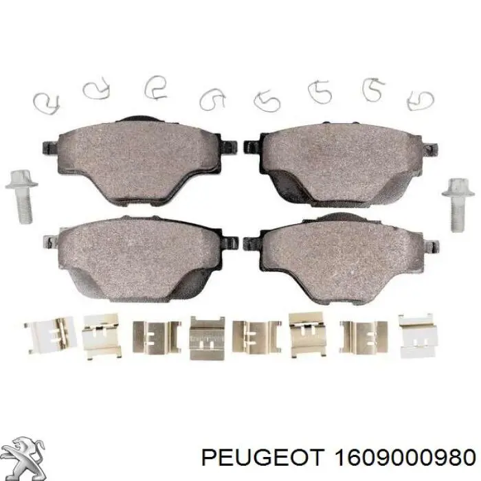 Задні гальмівні колодки Peugeot/Citroen 1609000980 ціна, від 35.67 USD