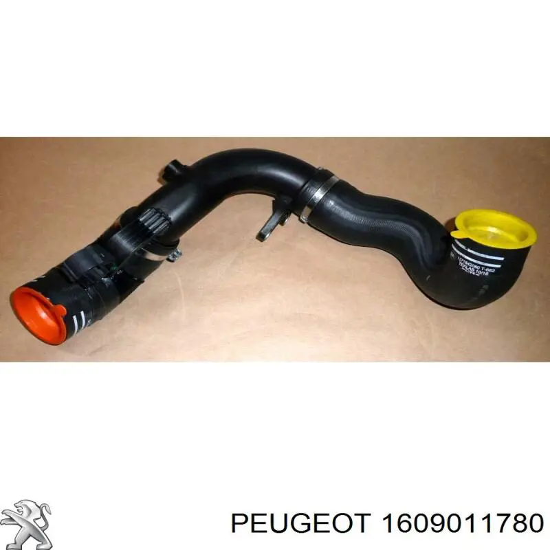 1606660280 Peugeot/Citroen шланг/патрубок інтеркулера, правий