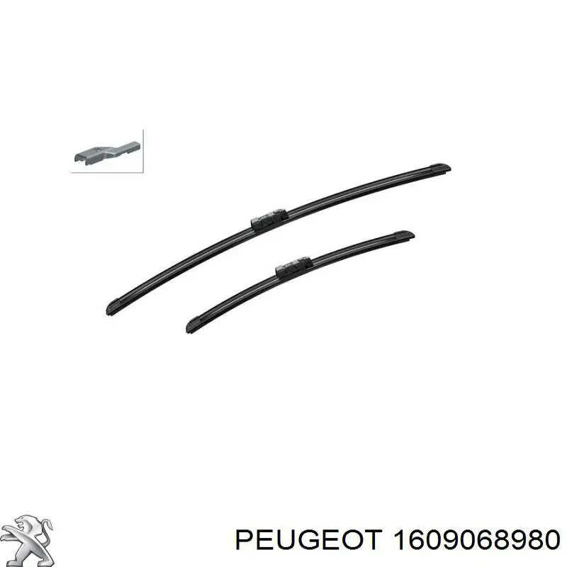1609068880 Peugeot/Citroen щітка-двірник лобового скла, водійська