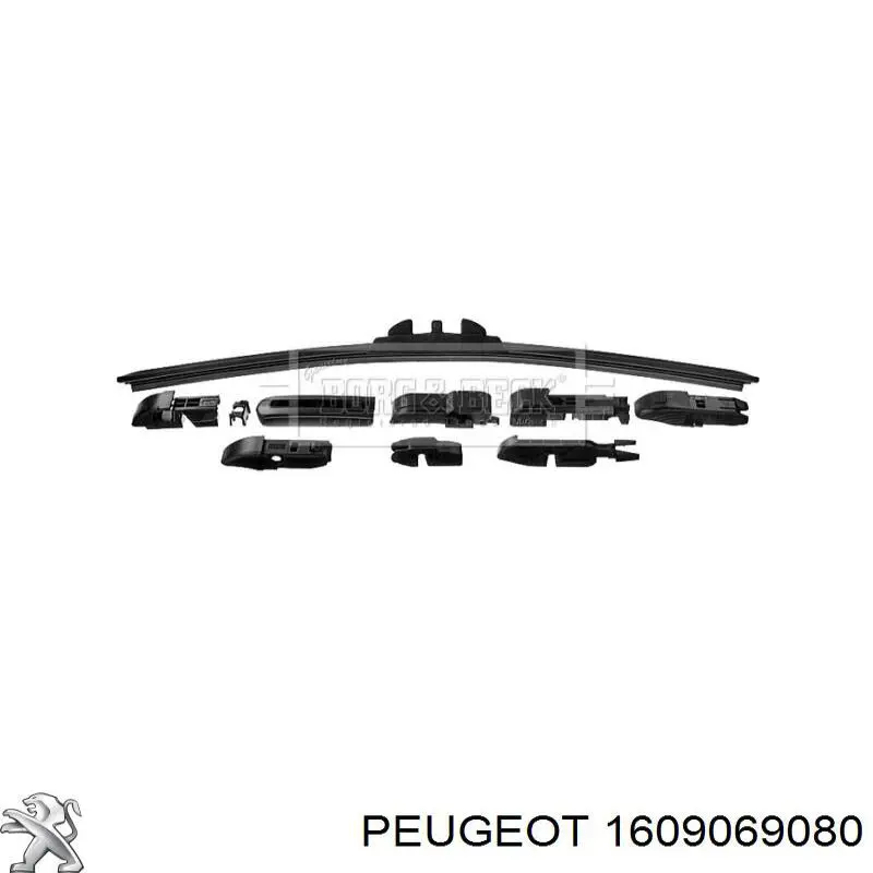 Щітка-двірник лобового скла, пасажирська 1642335680 Peugeot/Citroen