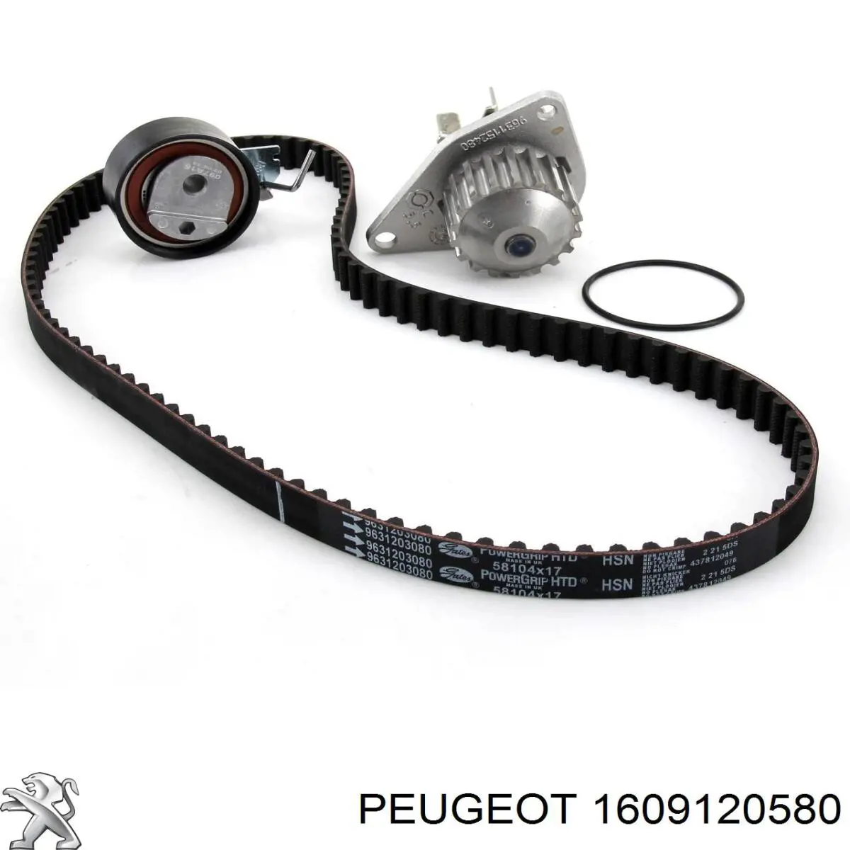1609120580 Peugeot/Citroen Ремінь ГРМ, комплект