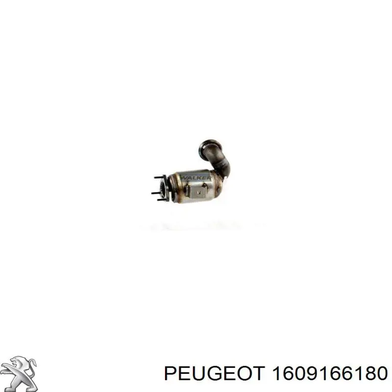 1609166180 Peugeot/Citroen Каталітичний нейтралізатор відпрацьованих газів