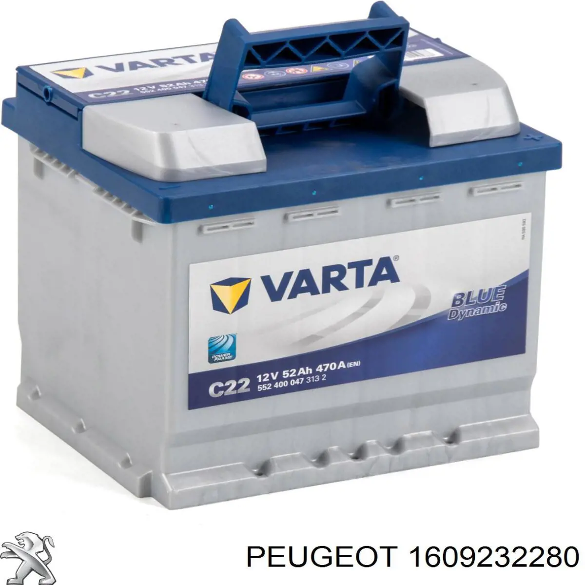 Купити Акумулятор Peugeot/Citroen 55 А/г (1609232280)