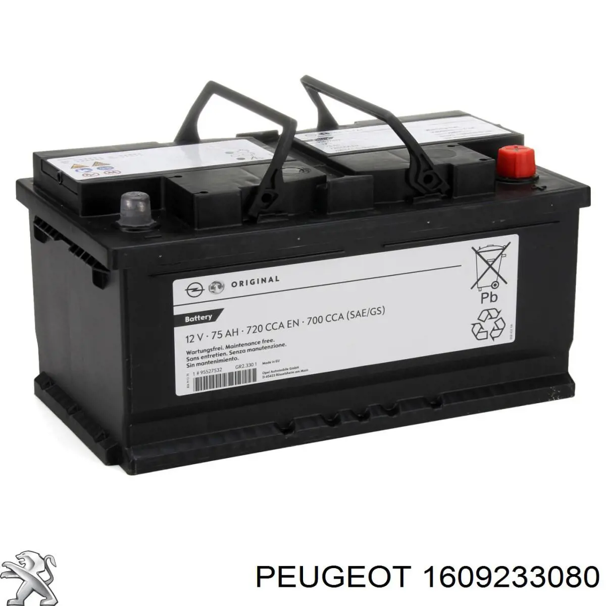 1609233080 Peugeot/Citroen Авто акумулятор