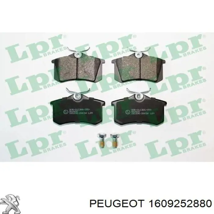 Задні гальмівні колодки Peugeot/Citroen 1609252880 ціна, від 20.97 USD