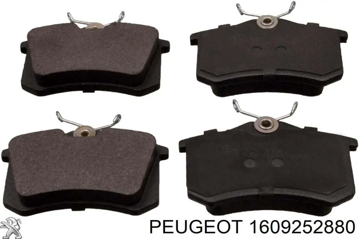 1609252880 Peugeot/Citroen колодки гальмові задні, дискові