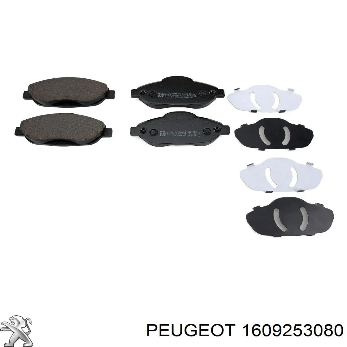 1609253080 Peugeot/Citroen Передні гальмівні колодки