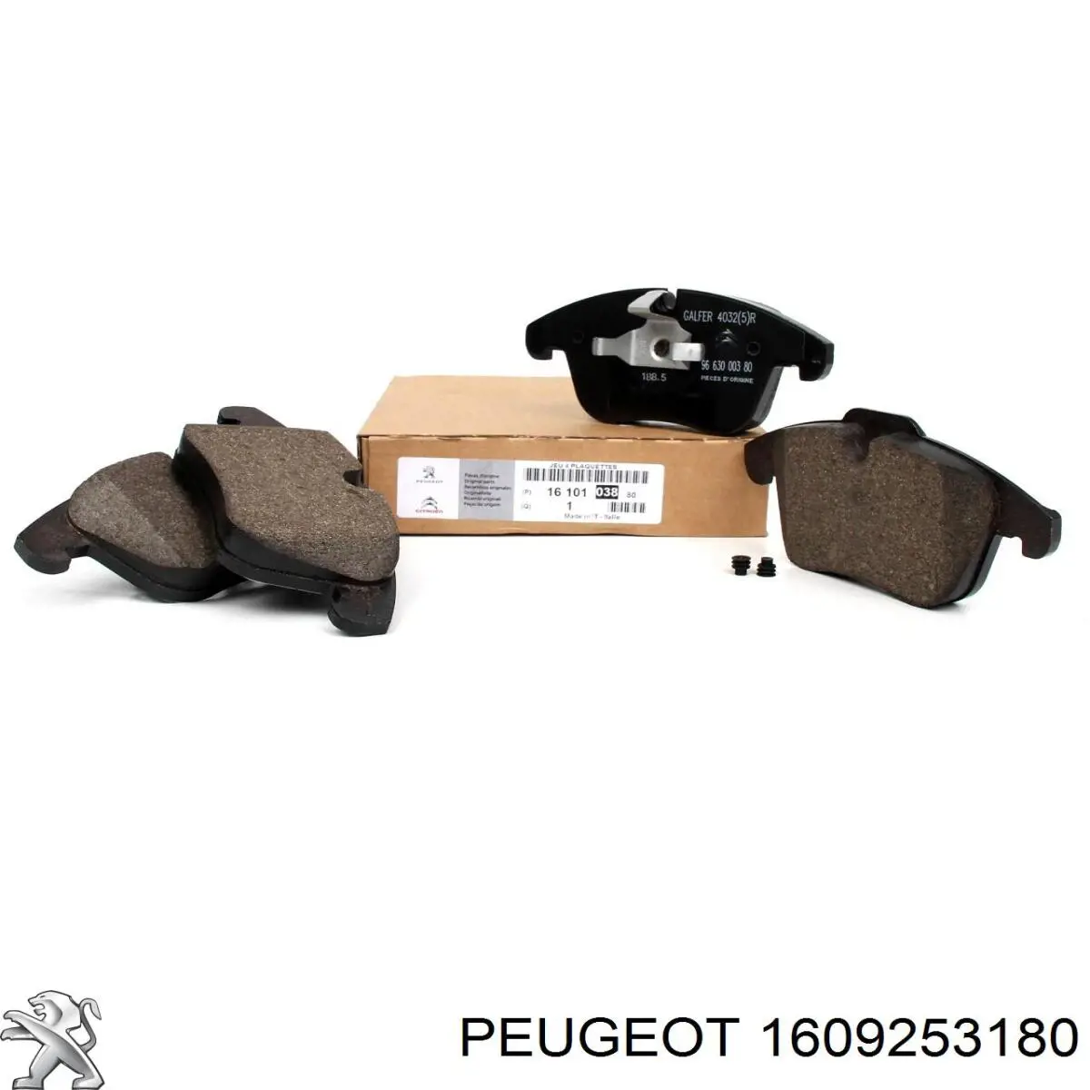1609253180 Peugeot/Citroen Передні гальмівні колодки