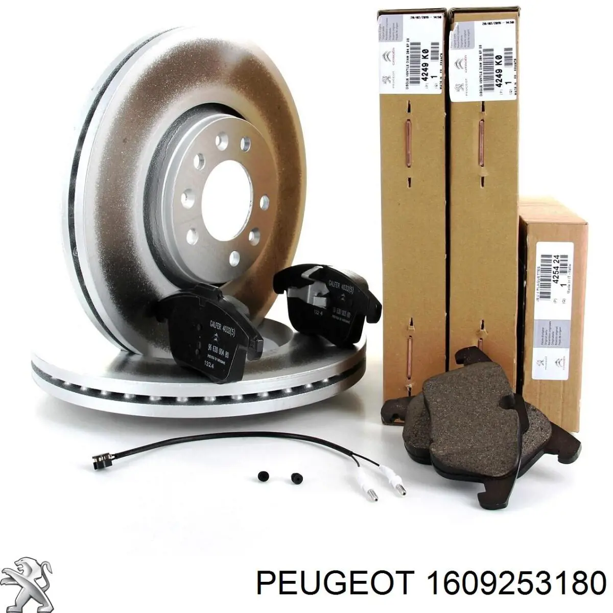 1609253180 Peugeot/Citroen колодки гальмівні передні, дискові