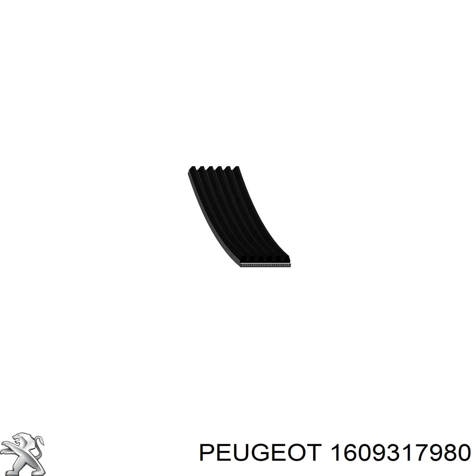 1609317980 Peugeot/Citroen ремінь приводний, агрегатів