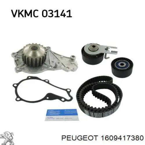 Купити 1609417380 Peugeot/Citroen Насос охолоджуючої рідини