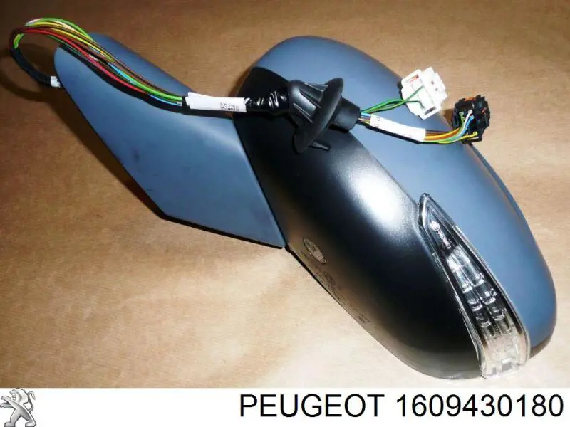 1609430180 Peugeot/Citroen Дзеркало заднього виду, ліве