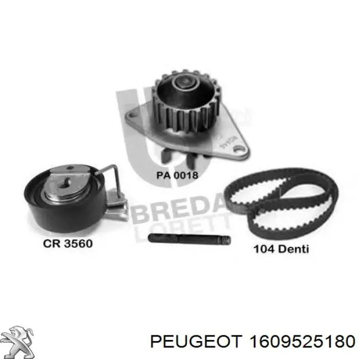 1609525180 Peugeot/Citroen комплект грм