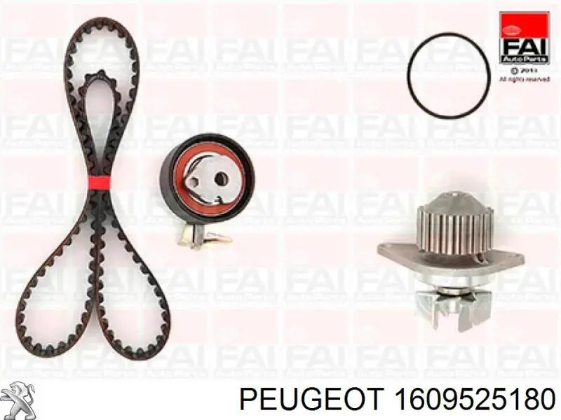 Купити 1609525180 Peugeot/Citroen ГРМ ремень