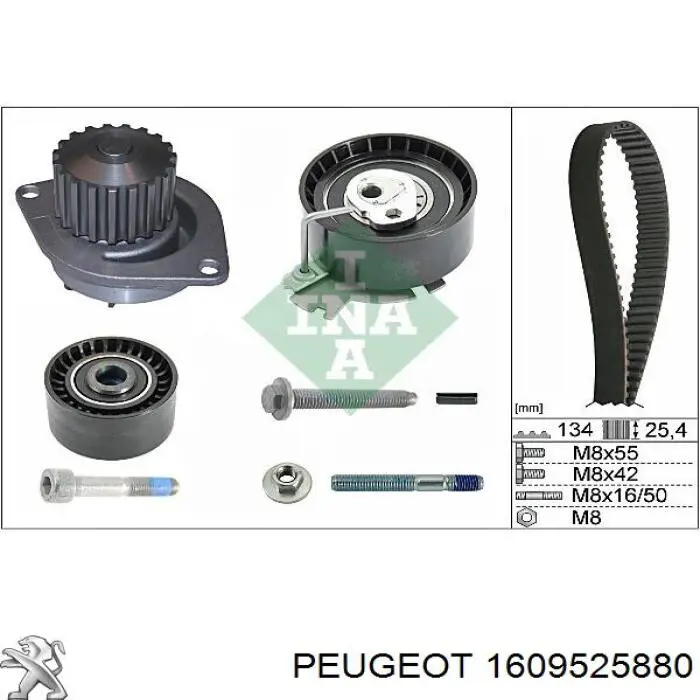 1609525880 Peugeot/Citroen комплект грм