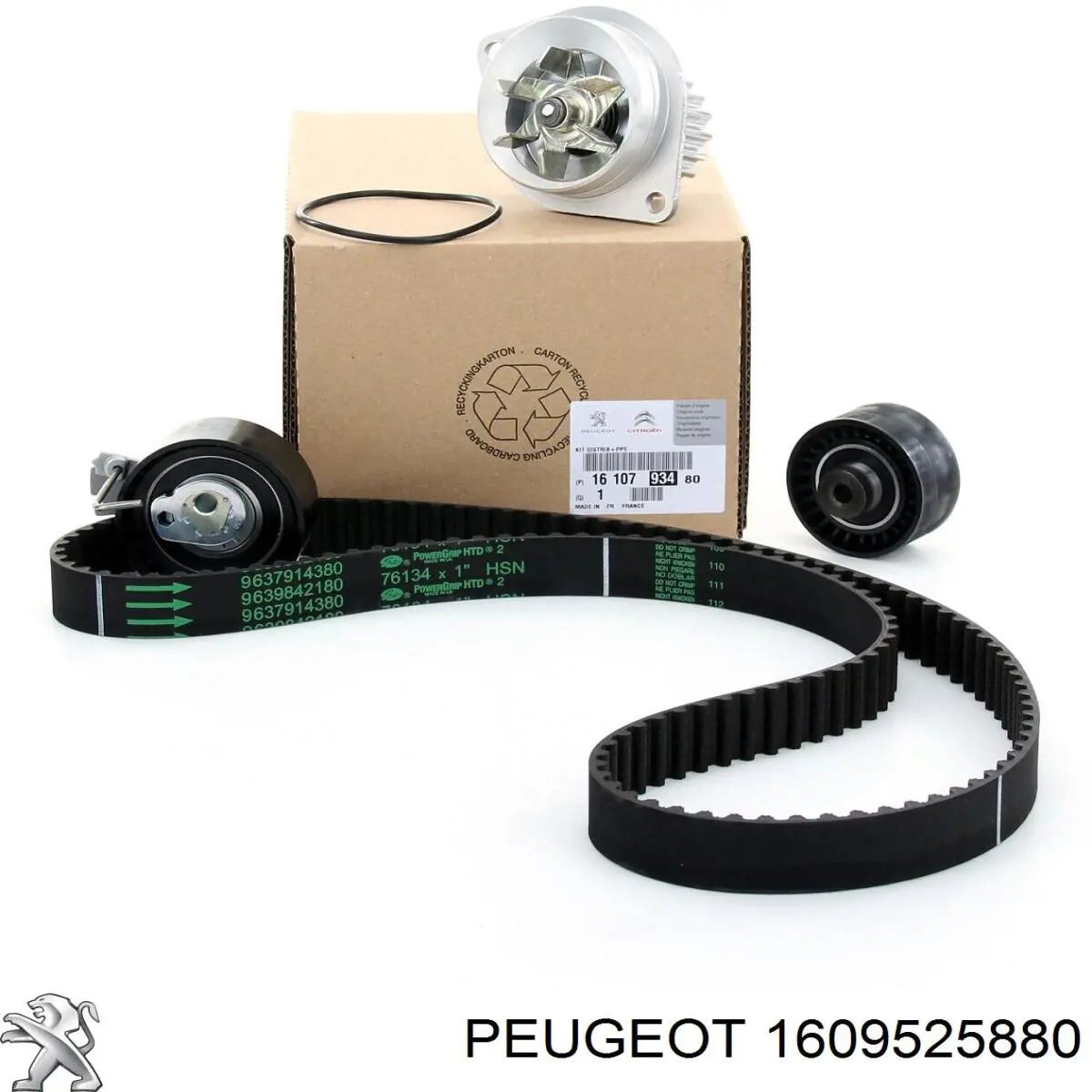 Комплект ГРМ Peugeot/Citroen 1609525880 ціна, від 97.13 USD