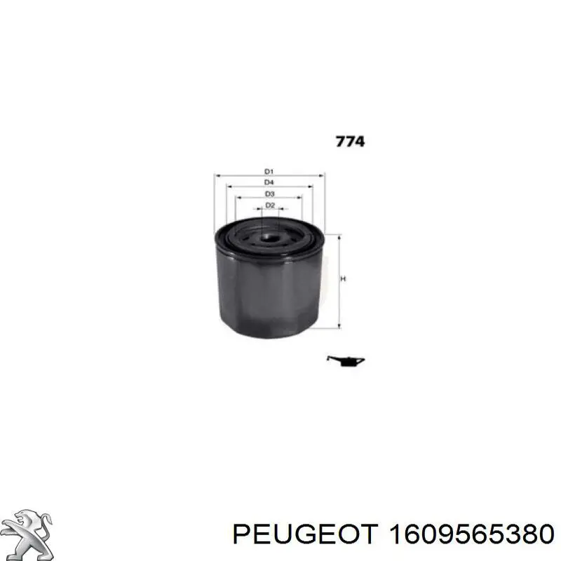 1609565380 Peugeot/Citroen фільтр масляний