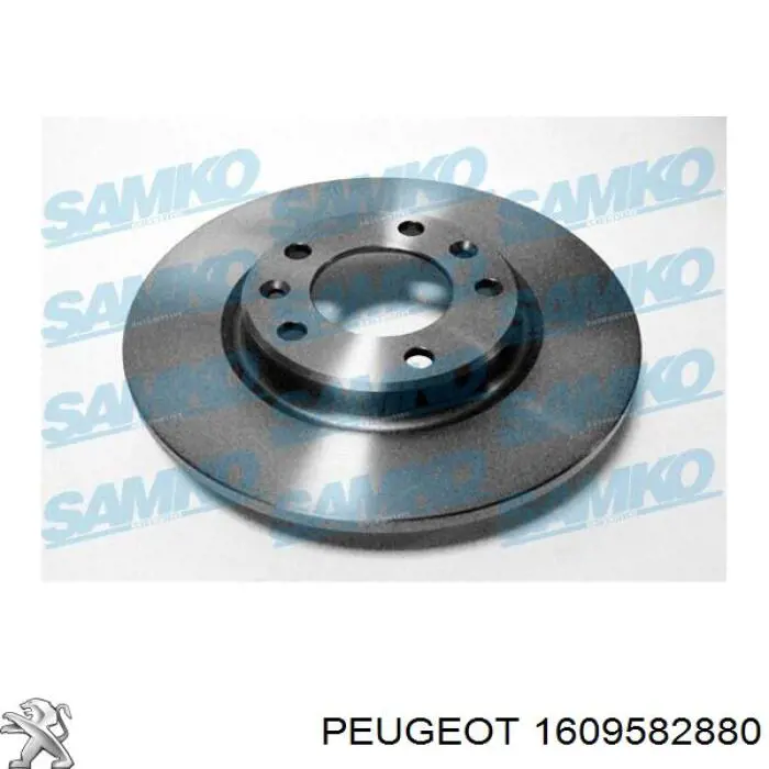 Гальмівні диски 1609582880 Peugeot/Citroen