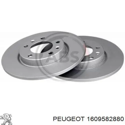 1609582880 Peugeot/Citroen диск гальмівний задній
