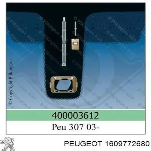 Автоскло Peugeot/Citroen 1609772680 ціна, від 105.72 USD