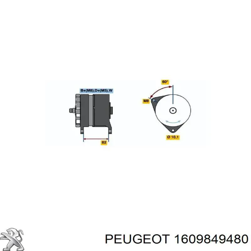 Форсунка паливна Peugeot/Citroen 1609849480 ціна, від 43.07 USD
