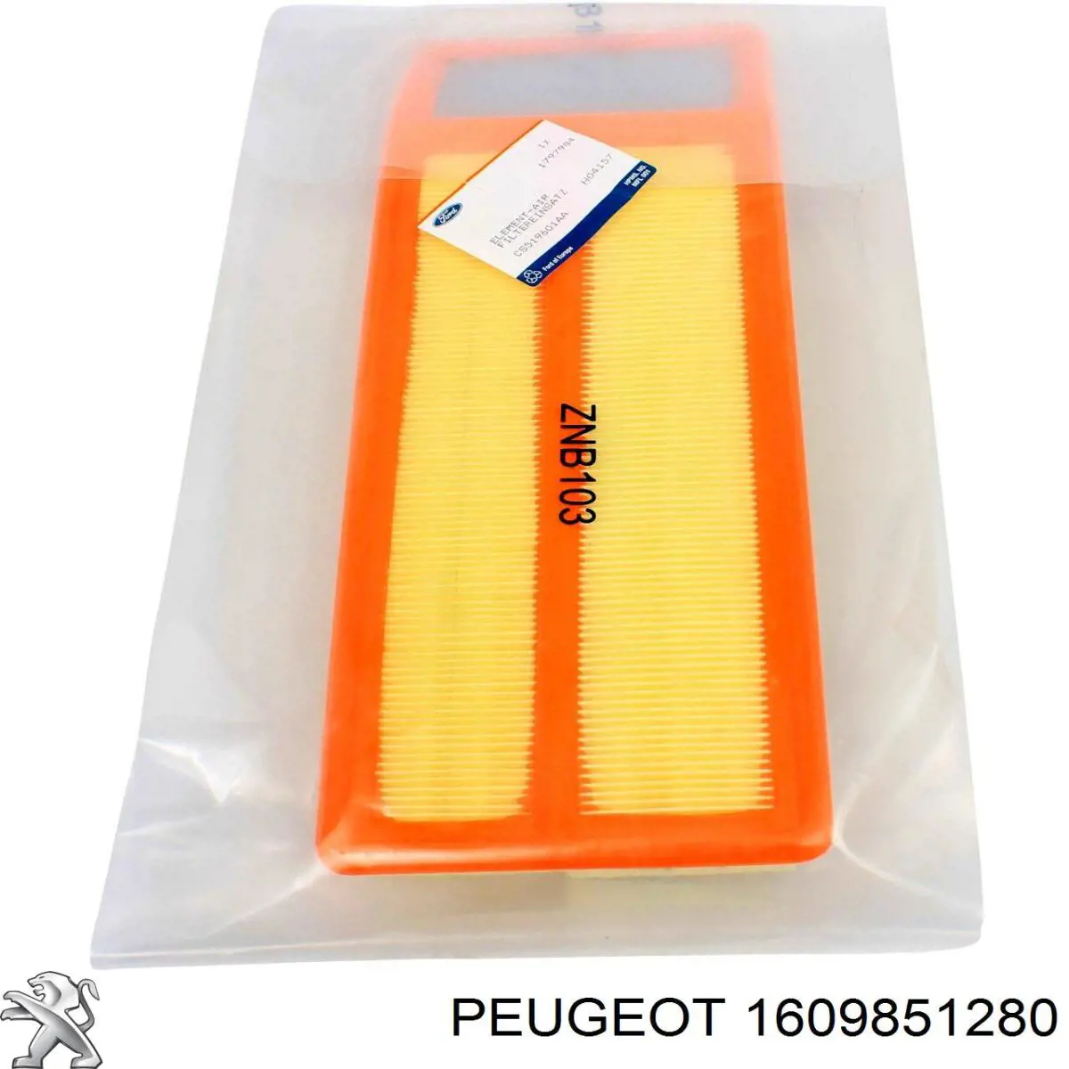 Купити 1609851280 Peugeot/Citroen Автомобільний фільтр повітря