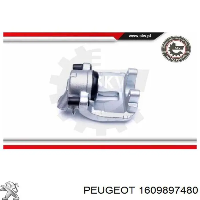 Купити 1609897480 Peugeot/Citroen Супорт гальмівний передній лівий