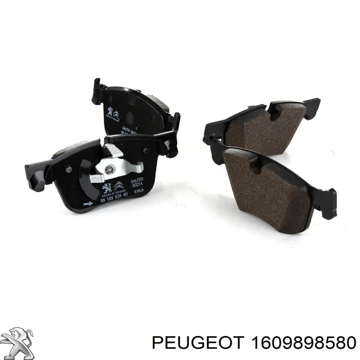 Купити 1609898580 Peugeot/Citroen Колодки гальмівні передні, дискові