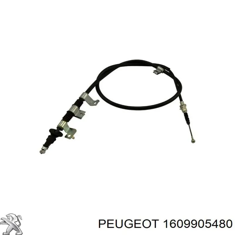 Трос ручного гальма задній, правий 1609905480 Peugeot/Citroen
