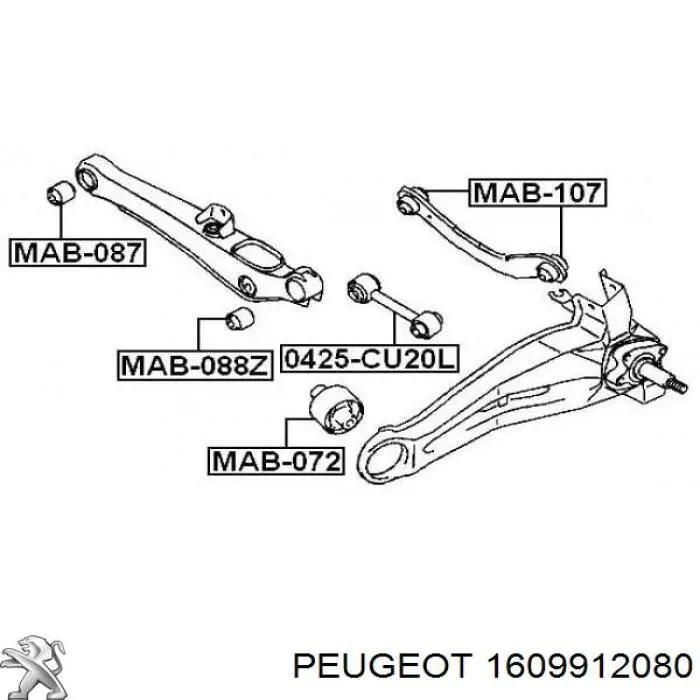  1609912080 Peugeot/Citroen