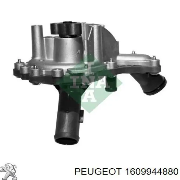 1609944880 Peugeot/Citroen помпа водяна (насос охолодження, в зборі з корпусом)