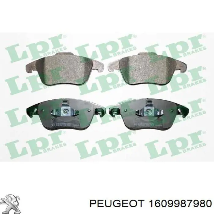 Гальмівні колодки Peugeot/Citroen 1609987980 ціна, від 37.42 USD