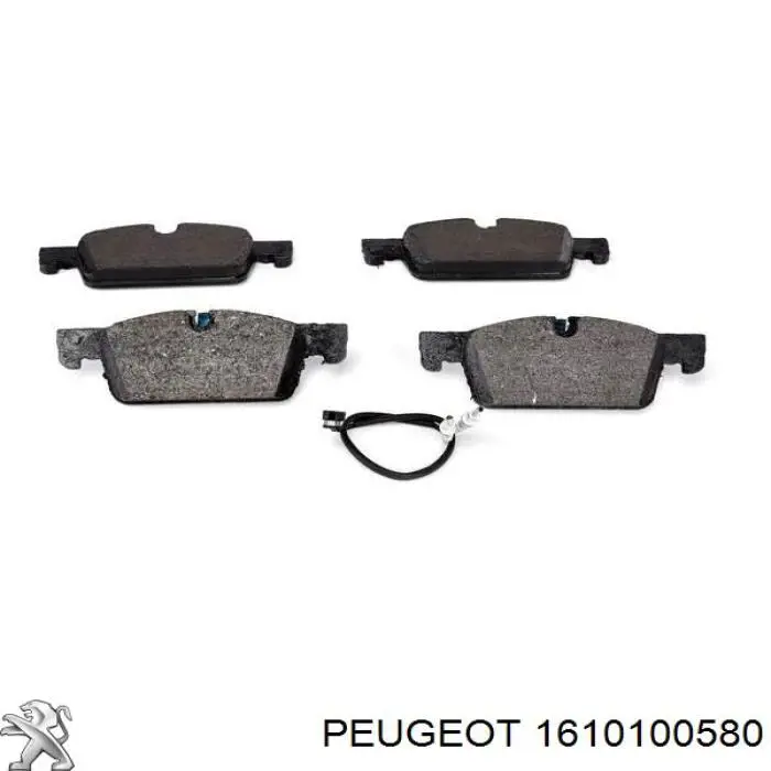 1610100580 Peugeot/Citroen Передні гальмівні колодки