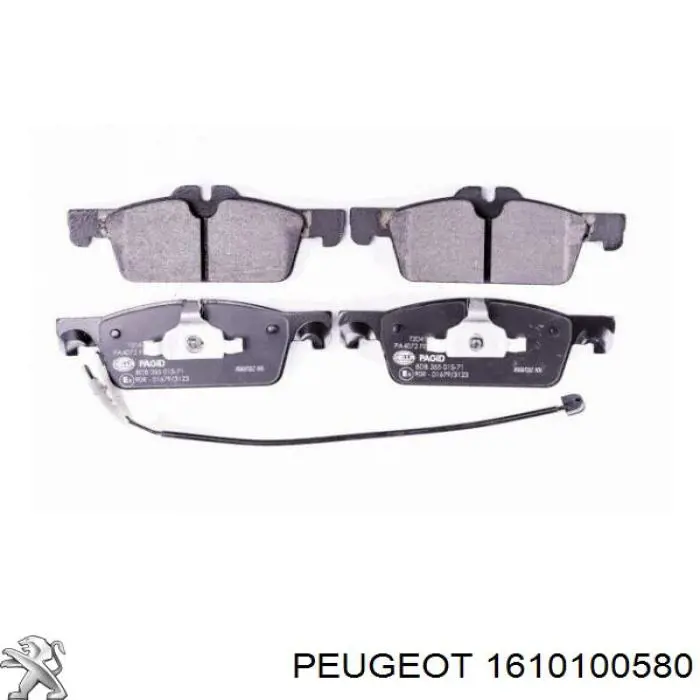 Гальмівні колодки Peugeot/Citroen 1610100580 ціна, від 39.28 USD