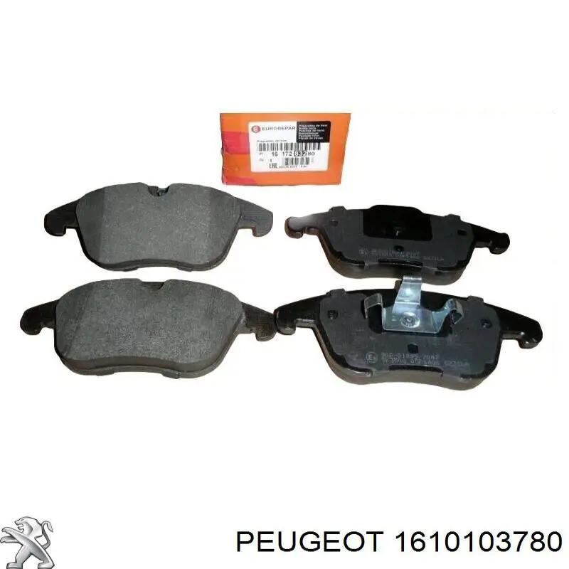 1610103780 Peugeot/Citroen Передні гальмівні колодки