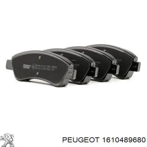 1610489680 Peugeot/Citroen колодки гальмівні передні, дискові