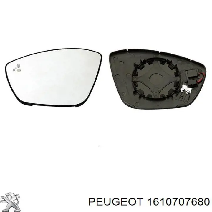 1610707680 Peugeot/Citroen Дзеркальний елемент лівий