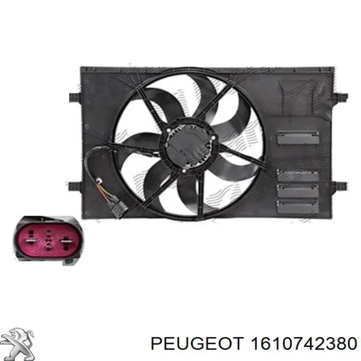Купити 1610742380 Peugeot/Citroen Буфер (бампер) передній