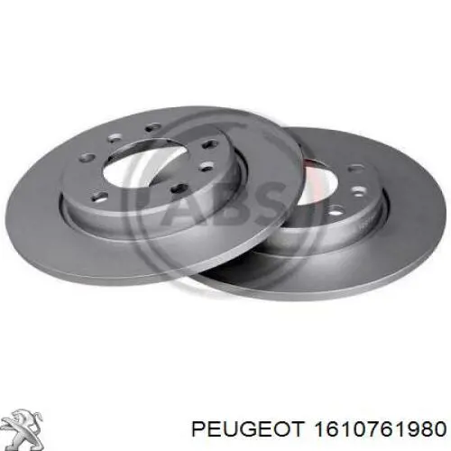 Гальмівні диски 1610761980 Peugeot/Citroen