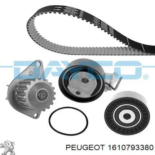 Комплект ГРМ Peugeot/Citroen 1610793380 ціна, від 204.33 USD