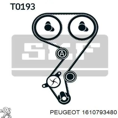 Ремкомплект ГРМ Peugeot/Citroen 1610793480