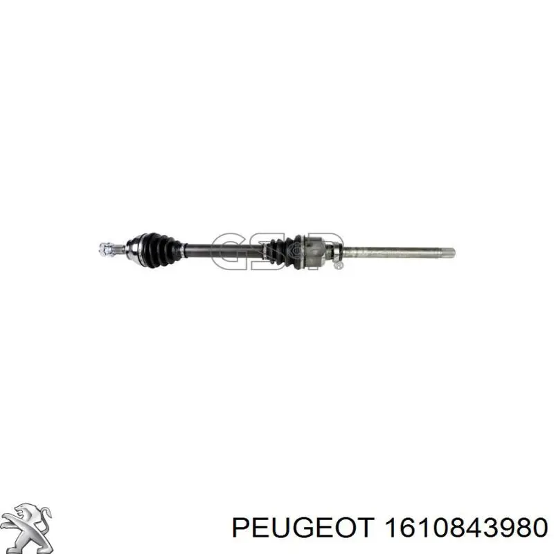 Піввісь передня, права Peugeot/Citroen 1610843980 ціна, від 143.86 USD